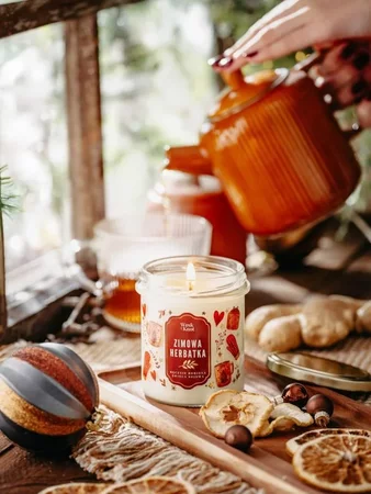 Woskiknot świeca sojowa Zimowa Herbatka 300ml