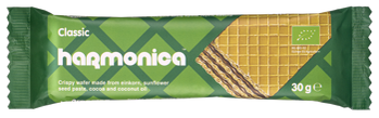 WAFELEK Z KREMEM MLECZNO - KAKAOWYM BIO 30 g - HARMONICA