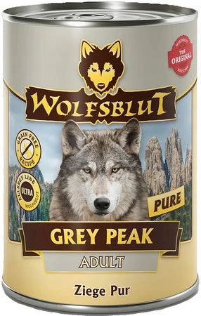 Wolfsblut Grey Peak Koza Batat 395g – bezzbożowa mokra karma dla dorosłych psów