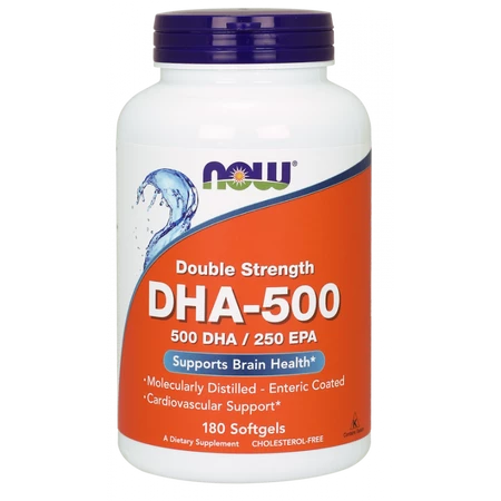 DHA - 500 DHA 250 EPA Kwas dokozaheksaenowy 500 mg (180 kaps.)