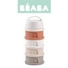 BEABA Pojemniki na mleko w proszku 4 komory cotton white/terracotta