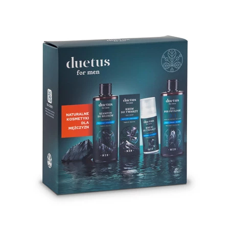 Duetus For Men zestaw Power Of Invictus żel+szampon+krem do twarzy