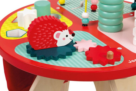 Janod Stolik edukacyjny duży drewniany Baby Forest