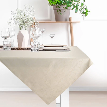 OBRUS SPARKLE 85 X 85 CM KREMOWY