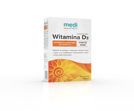 medi pharm Wit.D3 Forte 4000 -  60 kaps.