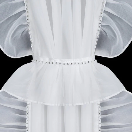 FIRANA GOTOWA KATHY NA TAŚMIE 140 X 270 CM BIAŁY