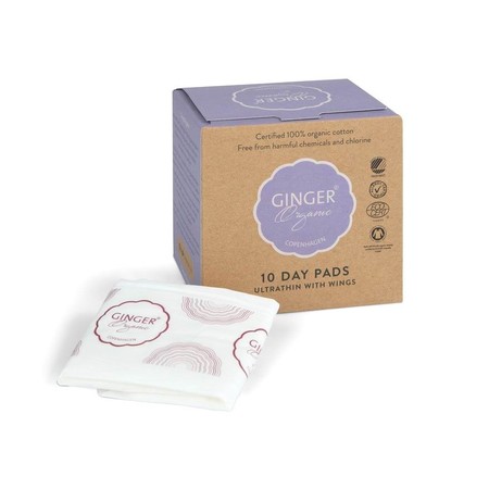 Ginger Organic podpaski na dzień 10 sztuk