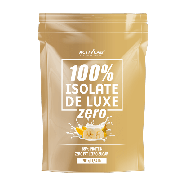 ACTIVLAB DE LUXE 100% ISOLATE odżywka białkowa izolat 700 g smak banan