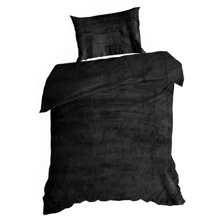 Komplet pościeli Flano 2, 220 x 200 cm, Czarny