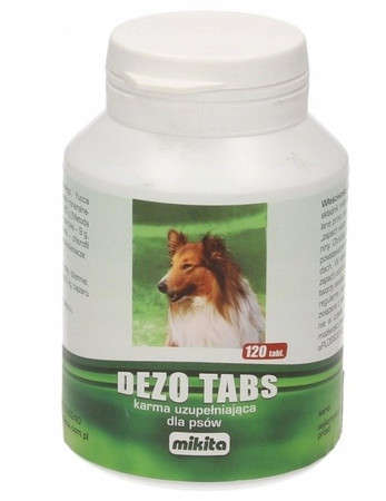 MIKITA DEZO TABS witaminy dla psów z chlorofilem 120tabl.