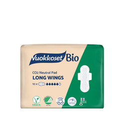 Vuokkoset, BIio Long Wings, Podpaski ze skrzydełkami, dłuższe, 10 szt.