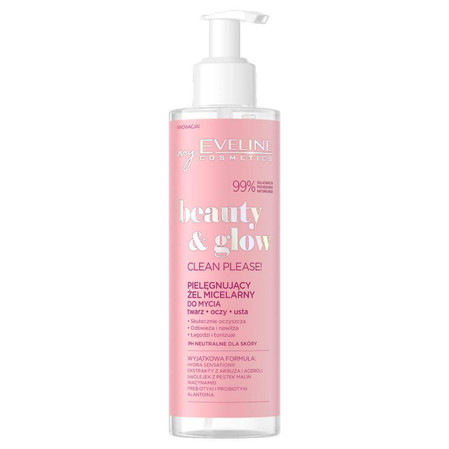 Beauty & Glow pielęgnujący żel micelarny do mycia twarzy 200ml