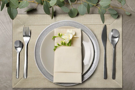 OBRUS LANA 85 X 85 CM BEŻOWY