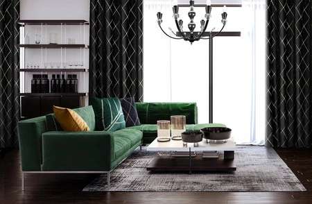 ZASŁONA DEKORACYJNA PIERRE CARDIN MARGO 140 X 250 CM CZARNY