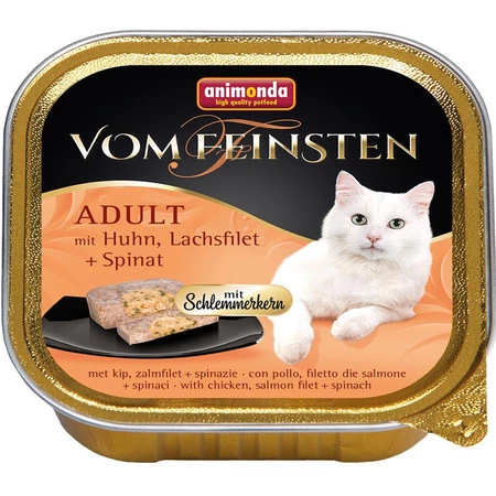 ANIMONDA Vom Feinsten Cat DS ADULT Kurczak Łosoś Szpinak 100g
