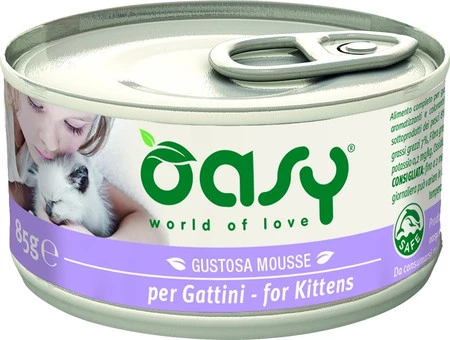 OASY Cat Caprice Mousse for Kittens Mus Kurczak dla kociąt 85g