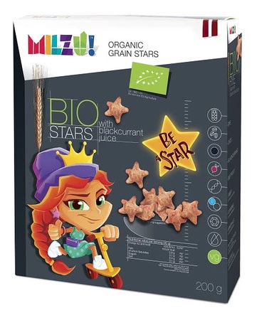 GWIAZDKI ŻYTNIO - OWSIANE O SMAKU CZARNEJ PORZECZKI BIO 200 g - MILZU KRÓTKA DATA 2025-12-06