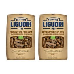 Zestaw 2x Makaron Liguori Integrale Fusilli pełnoziarnisty BIO 500G