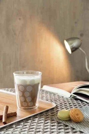 Zak! - Zestaw 2 szklanek 200ml z łyżeczkami, złoty