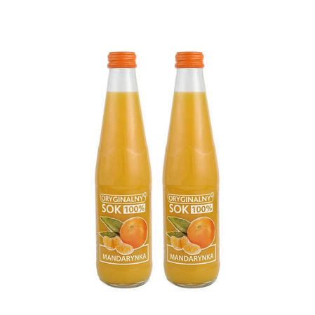 Zestaw: 2x Sok mandarynkowy 100% 330 ml
