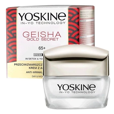 Geisha Gold Secret 65+ krem z algą nori przeciwzmarszczkowe ujędrnienie na dzień i na noc 50ml