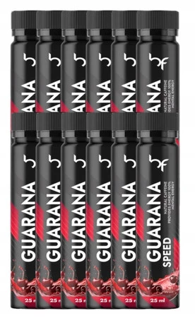 BodyFuse Guarana Shot 25 ml wiśnia zestaw 12 x 25 ml