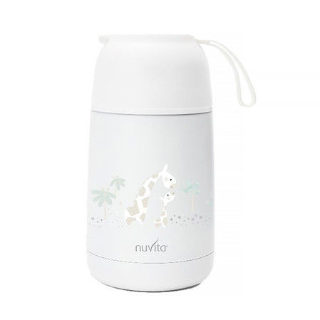 Nuvita, Termos z uchwytem, Biały, 620 ml