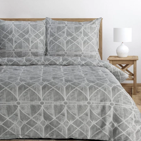 Komplet Pościeli Satynowej Spring 55 220 x 200 cm, Szary