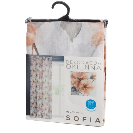 FIRANA GOTOWA SOFIA 140 X 250 CM BIAŁY