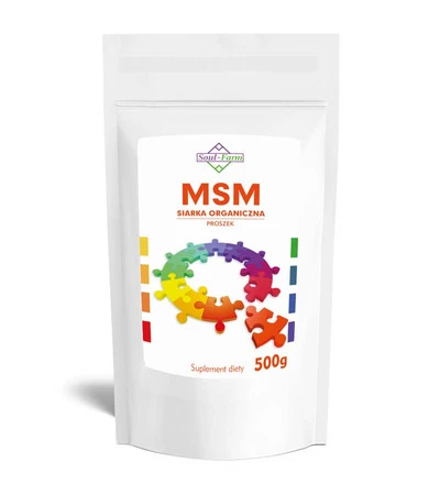 SOUL FARM MSM SIARKA ORGANICZNA PROSZEK 500 g