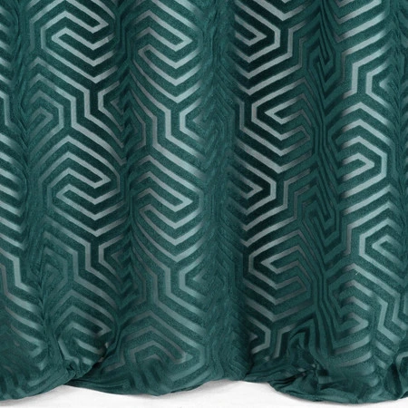 ZASŁONA GOTOWA INGA NA TAŚMIE 140 X 250 CM TURKUSOWY