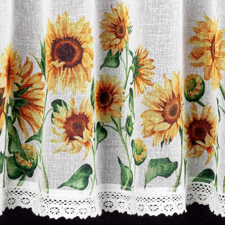 FIRANA GOTOWA HELIA NA TAŚMIE 150 X 60 CM BIAŁY