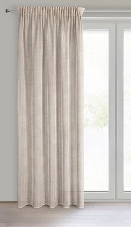 ZASŁONA GOTOWA ALEKSA NA TAŚMIE 140 X 270 CM BEŻOWY