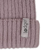 Lodger Czapeczka z wełny merino 100% różowa Rose 3-6m