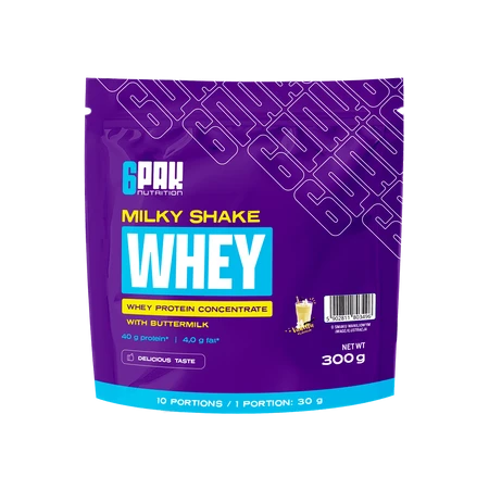 6PAK MILKY SHAKE WHEY odżywka białkowa WPC 300 g smak Vanilla