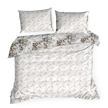 Komplet pościeli satynowej Nika 53, 220 x 200 cm, Biały