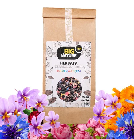 Big Nature Herbata Earl Grey Kolorowa Tęcza 100 g