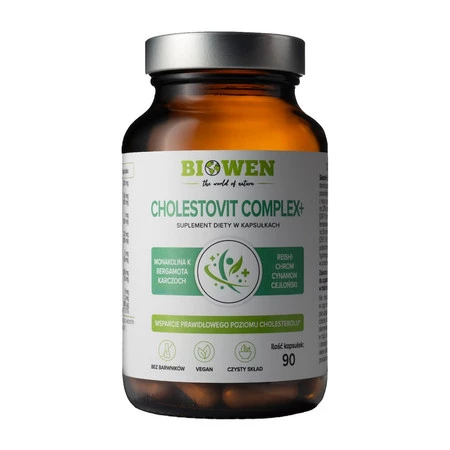 Biowen suplement NA PRAWIDŁOWY POZIOM CHOLESTEROLU CHOLESTOVIT COMPLEX+ 90 szt kaps