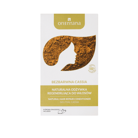  Orientana - Naturalna odżywka do włosów długich. Bio Henna Bezbarwna Cassia - 100 g
