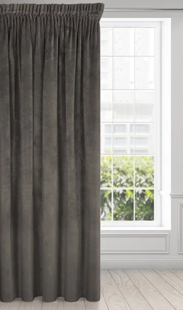 ZASŁONA GOTOWA VILLA NA TAŚMIE 140 X 270 CM GRAFITOWY