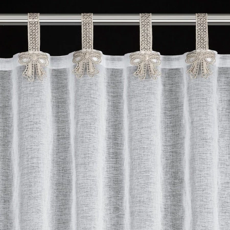 FIRANA GOTOWA MELISA NA SZELKACH 150 X 30 CM BIAŁY