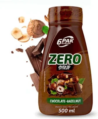 6PAK SYRUP ZERO 500ml CHOCOLATE-HAZELNUT