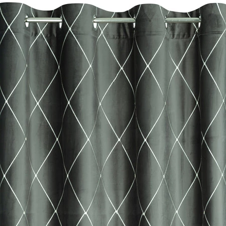 ZASŁONA DEKORACYJNA PIERRE CARDIN MARGO 140 X 250 CM JASNOSZARY