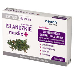 Nexon Islandzkie Medic + Pastylki Do Ssania 24 Pastyl.