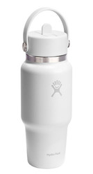 HF-Butelka 24 oz Wide Flex ze słomką, biała