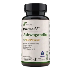 Pharmovit Ashwagandha + BioPerine  na dobry nastrój 90 kaps.