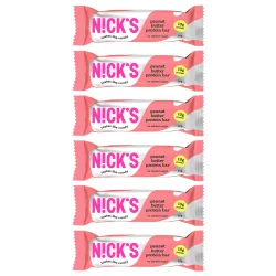 Zestaw 6x N!CK'S Nicks Peanut Butter Protein Bar Baton proteinowy Masło Orzechowe 50g