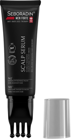 Seboradin MEN FORTE Scalp serum wcierka z masażerem zagęszczająca włosy i brodę 100 ml
