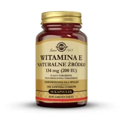 Solgar Witamina E 134mg (200 IU) wzmocnienia ochrony przed stresem oksydacyjnym 50 kaps. vege