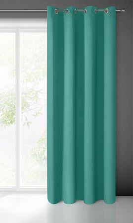 ZASŁONA GOTOWA LOGAN 135 X 250 CM TURKUSOWY